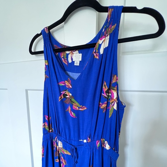 A New Day Bright Blue Floral Maxi Dress - Picture 6 of 8